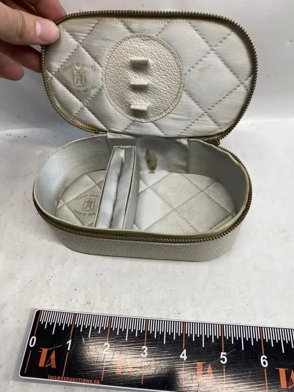Vintage Travel Jewelry Case, Made in Israel