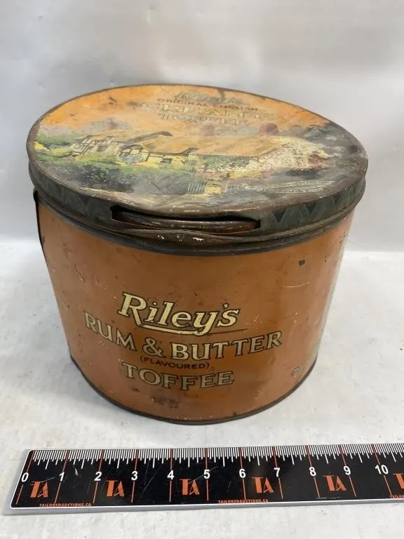 Riley's Rum & Butter Toffee Tin, Halifax England