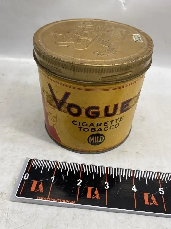 Vogue Mild Cigarette Tobacco Tin
