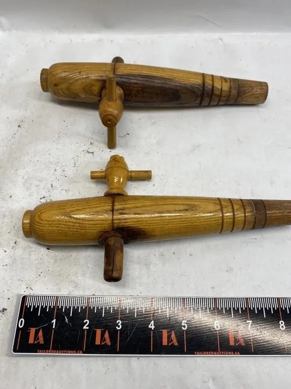 Wooden Turned Tap/Spigot Handles (2)