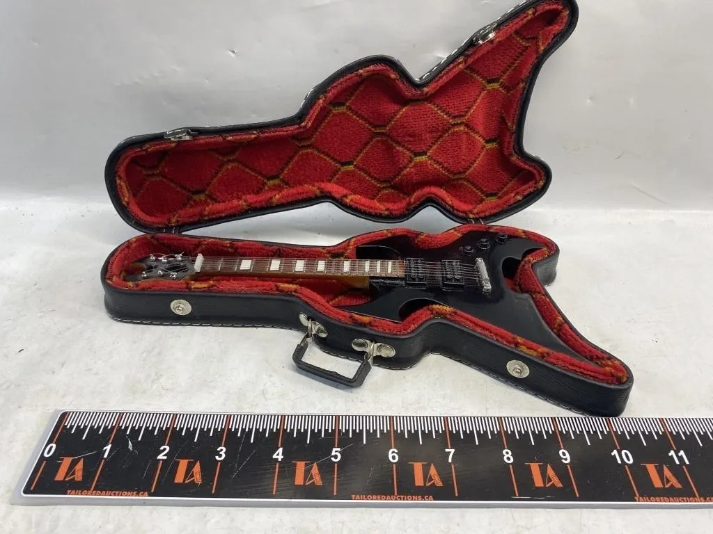 Miniature SG-Style Guitar with Case