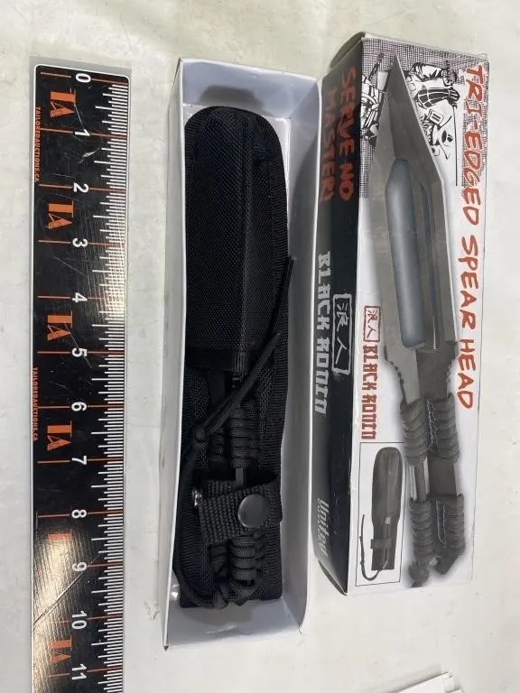 Black Ronin Tri-Edged Spear Head Knife