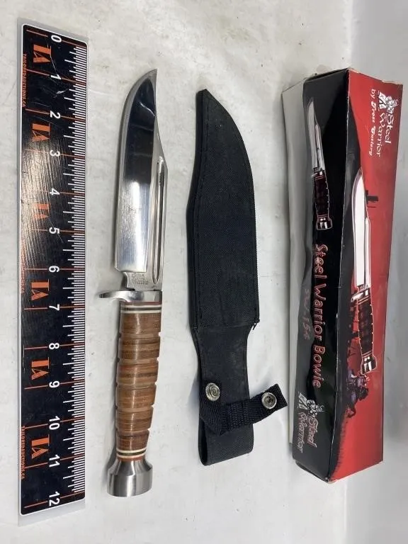 Steel Warrior SW-154 Bowie Knife with Sheath