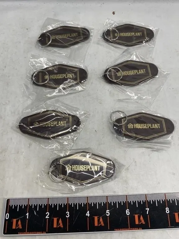 Houseplant Keychains, Set of 7