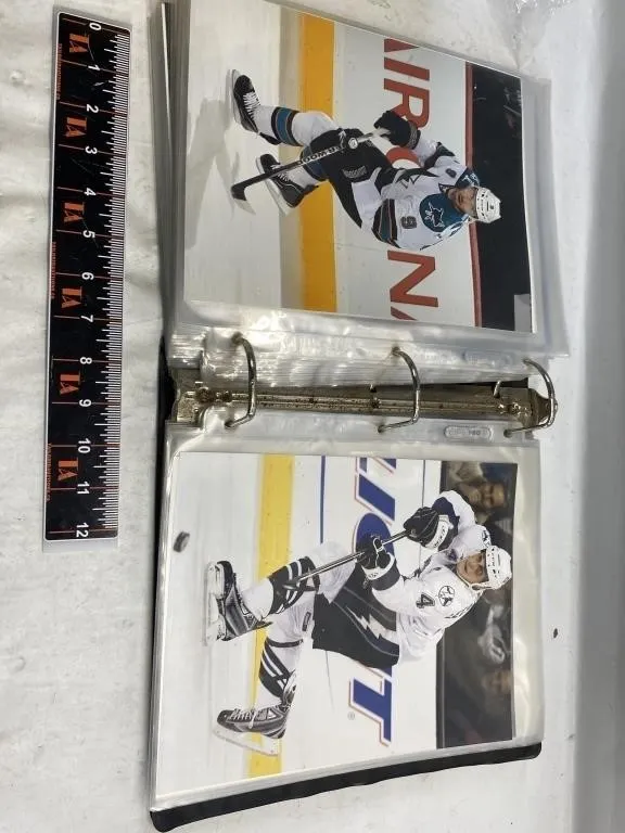Binder of Hockey & Wrestling Photo Prints