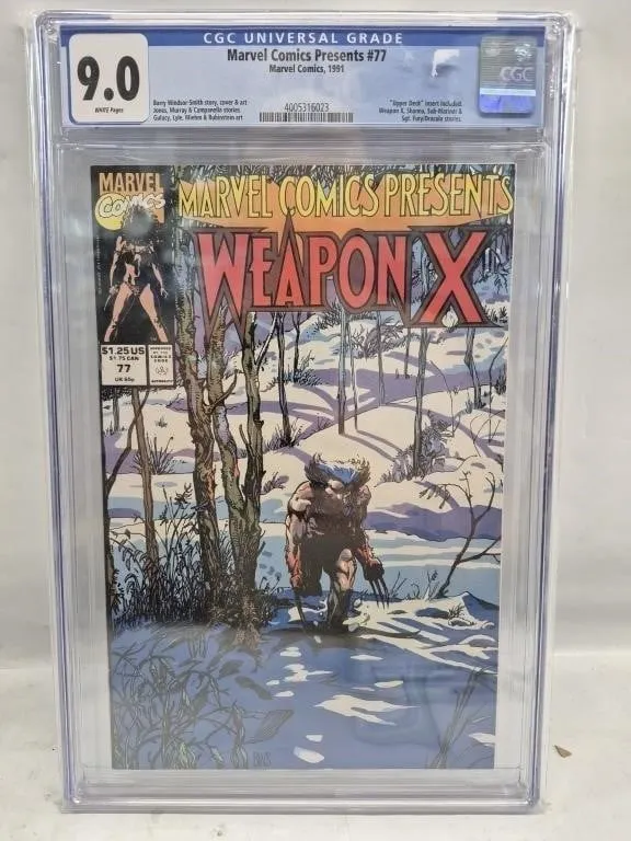 Marvel Comics Presents #77 CGC 9.0 Weapon X