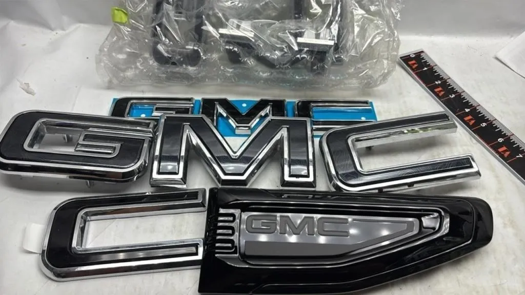 New Black Out GMC emblems badge lot