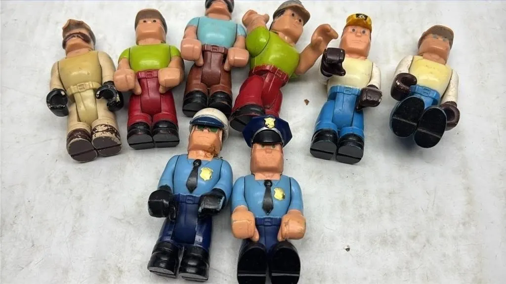 Vintage Fisher Price Husky Figurine lot