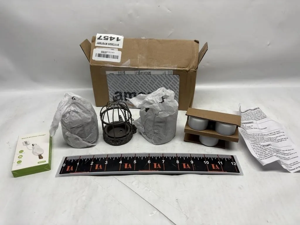 Solar Tea Lights, Bird Cage Holder & Watch Charger