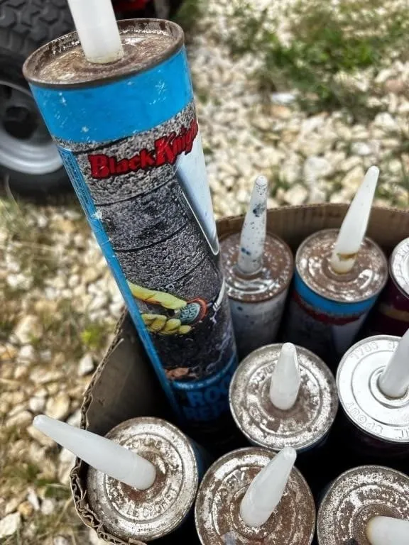 Black Knight roof repair tube lot