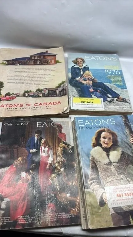 Vintage Eatons Catalogue lot 1955 75 76 winter