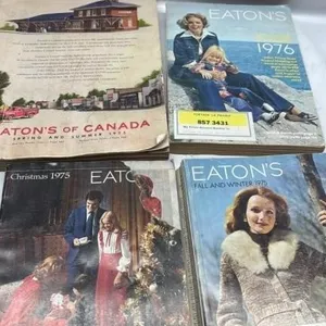 Vintage Eatons Catalogue lot 1955 75 76 winter