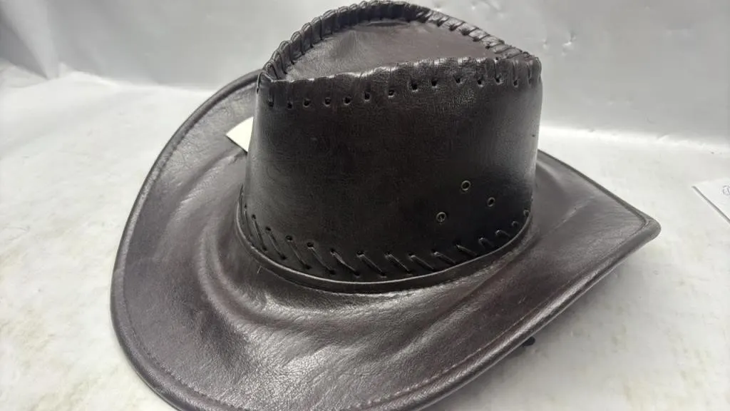 New Leather Cowboy Hat