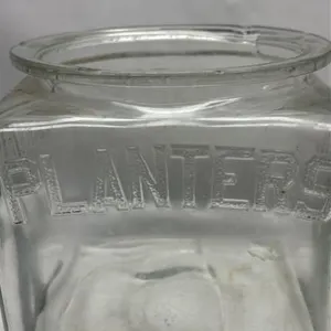 Antique Planters Peanuts Store Display Glass Jar