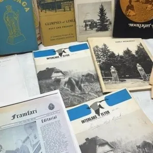 Vintage Books & Papers on history of Gimli