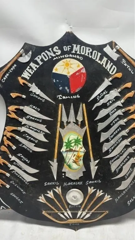 Weapons of Moroland Crest Wall Hanging