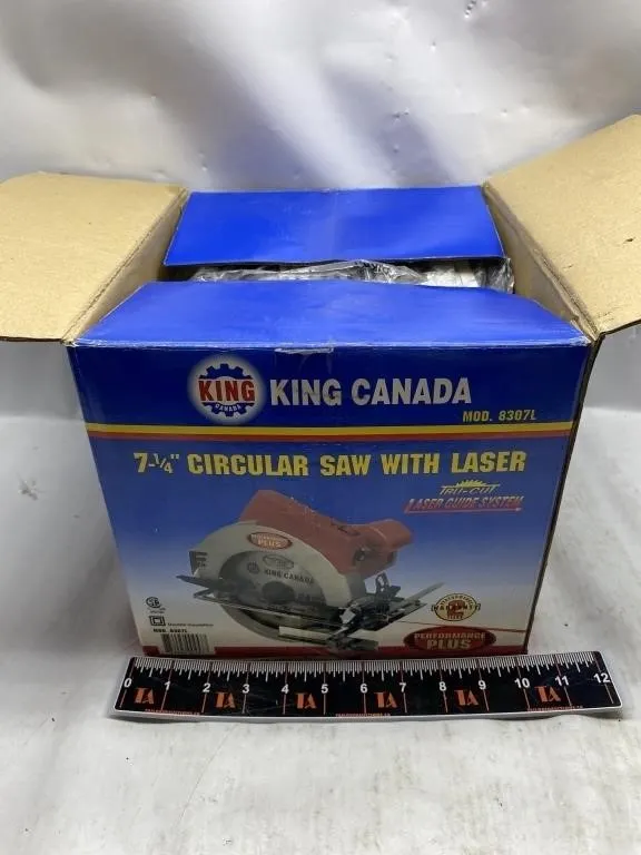 King Canada 7-1/4" Circular Saw with Laser