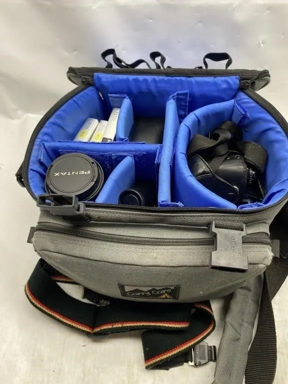 Pentax Camera Bag with Camera, Lens & Filters