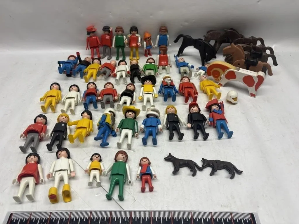 Vintage Playmobil Figures, Horses & Accessories