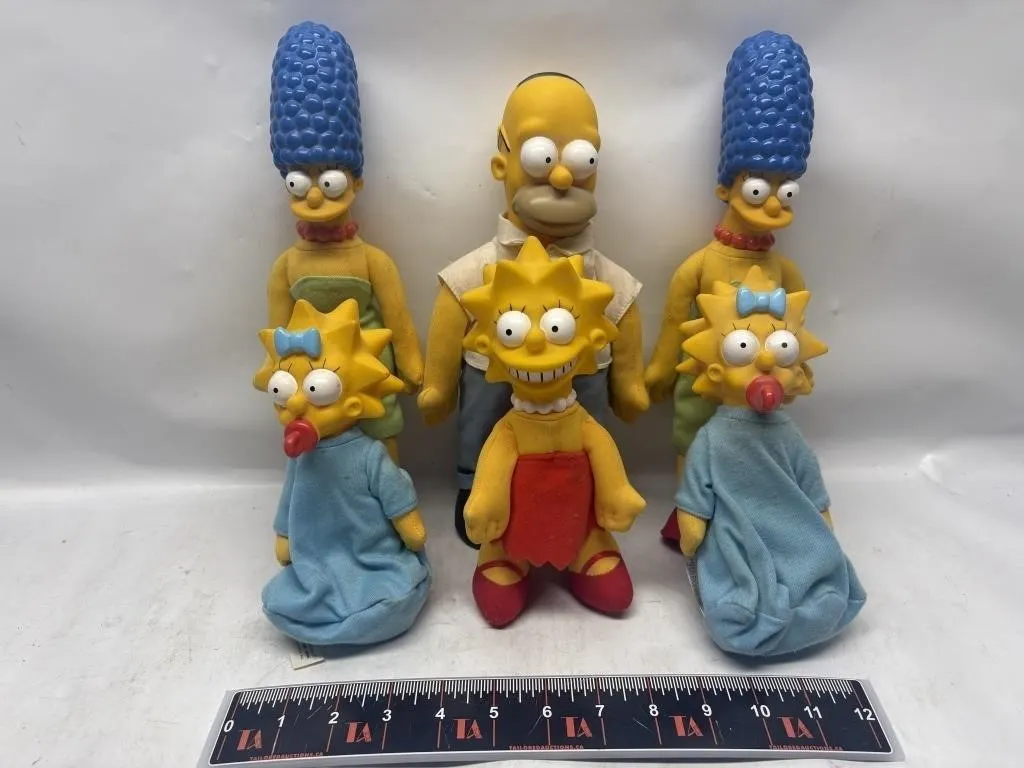 Simpsons Family Plush/Vinyl Figures Set of 5