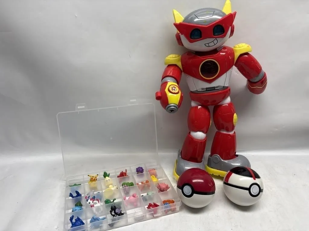 Robot Toy, Pokeball Cases & Pokemon Mini Figures
