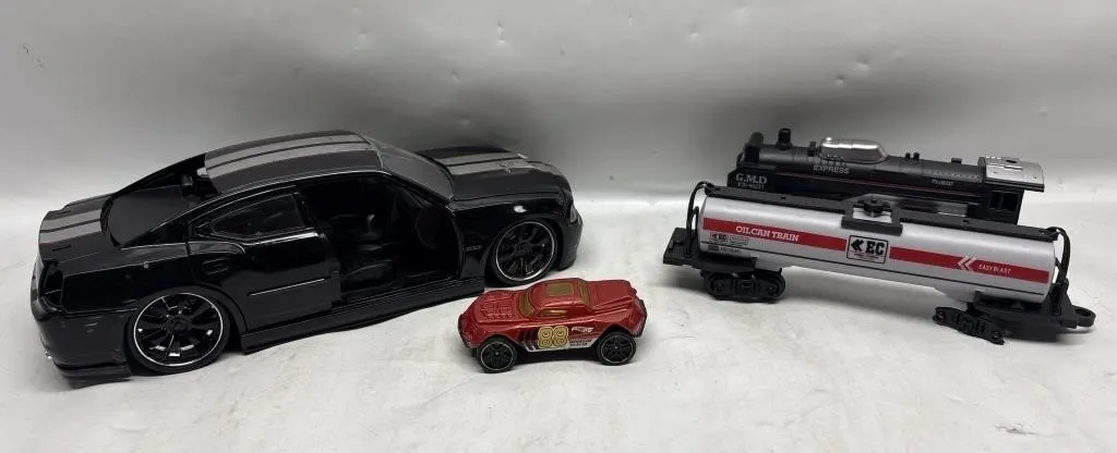 Diecast Muscle Car, Hot Wheels & Toy Train Lot
