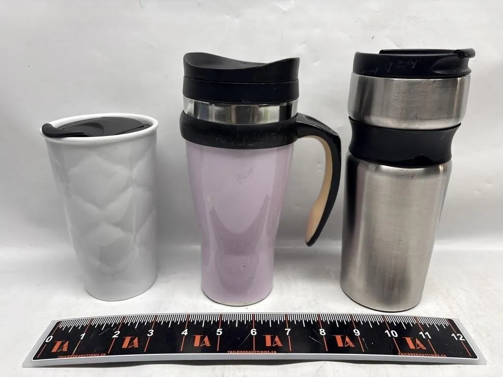 Set of 3 Travel Mugs incl. Starbucks