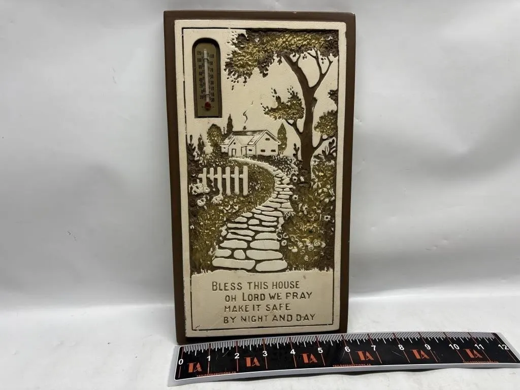 Bless This House Ceramic Wall Plaque with