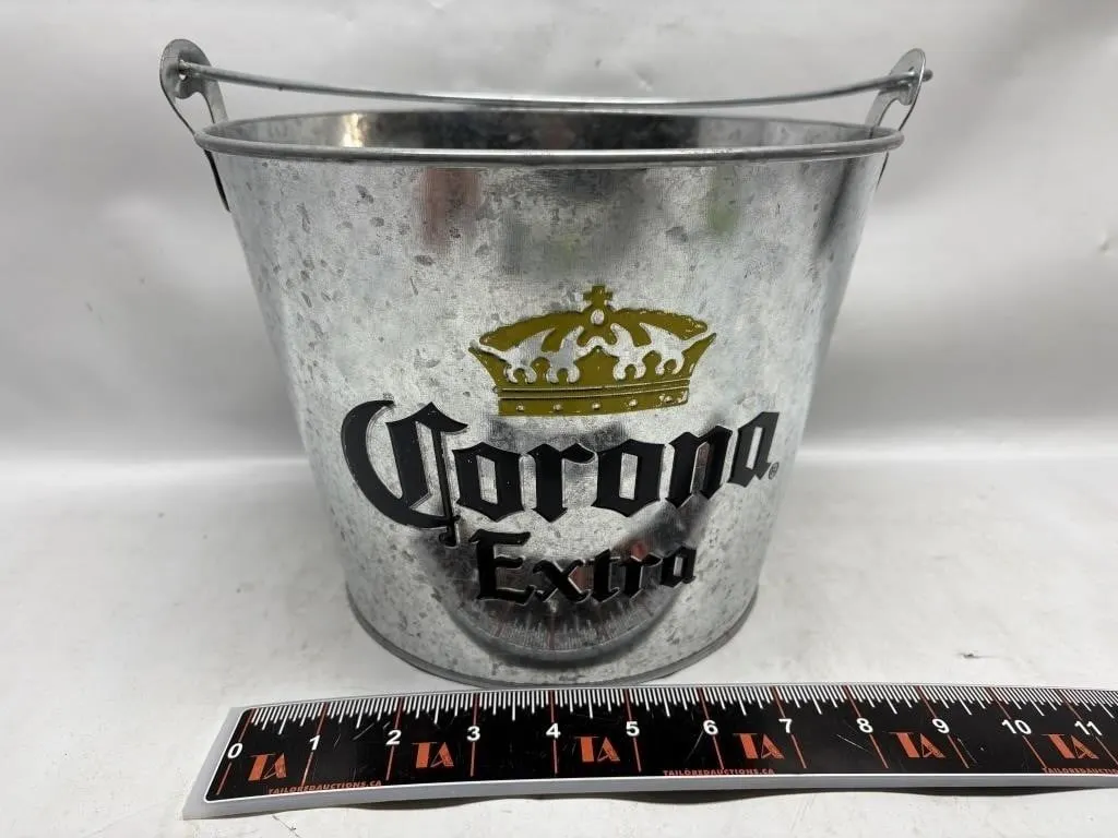 Corona Extra Galvanized Metal Ice Bucket