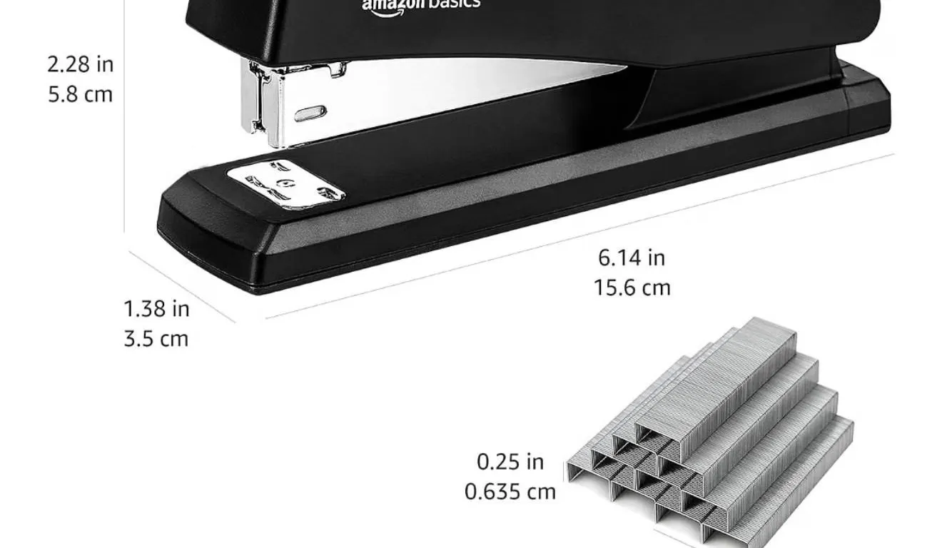 Amazon Basics Office Stapler with 1000 Staples