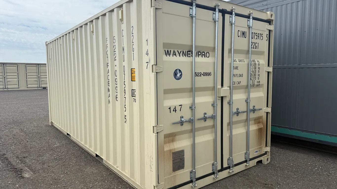 20' Single Door Shipping Container