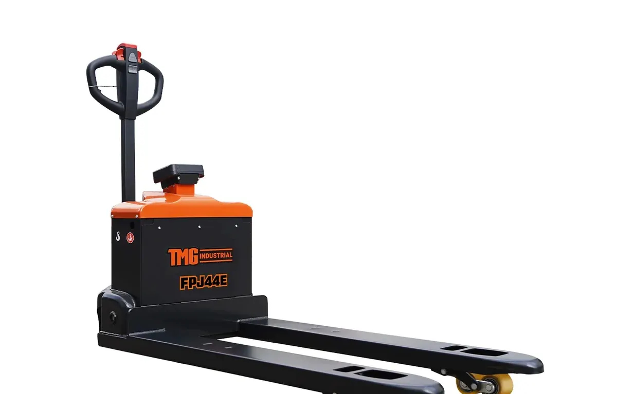 4400-lb Fully Electric Powered Pallet Jack Truck with Scale, 48" Forks, TMG-FPJ44E- OPENED BOX