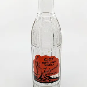 RARE ACL 7 OZ SODA POP BOTTLE CITY BOTTLING WORKS LADYSMITH WISCONSIN