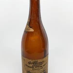 EARLY PAPER LABEL 24 OZ PAPER LABEL BOTTLE ALLOUEZ MAGNESIA MINERAL SPRING WATER GREEN BAY WISCONSIN