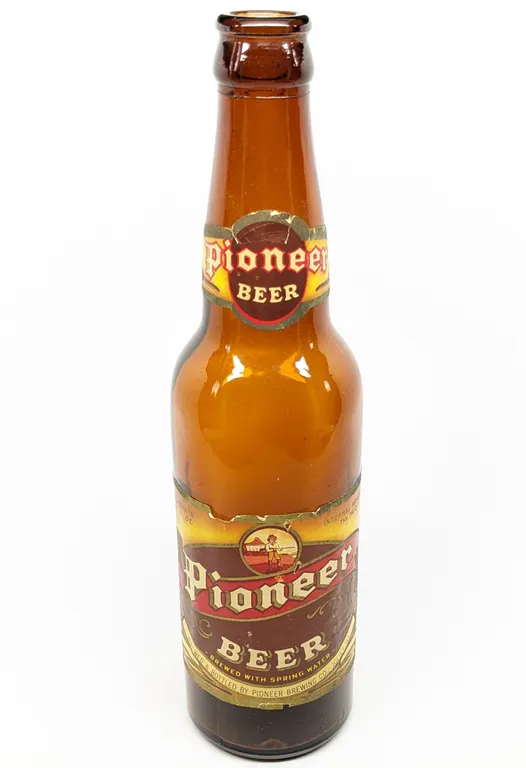 IRTP 12 OZ PAPER LABEL BOTTLE PIONEER BEER JOLIET ILLINOIS