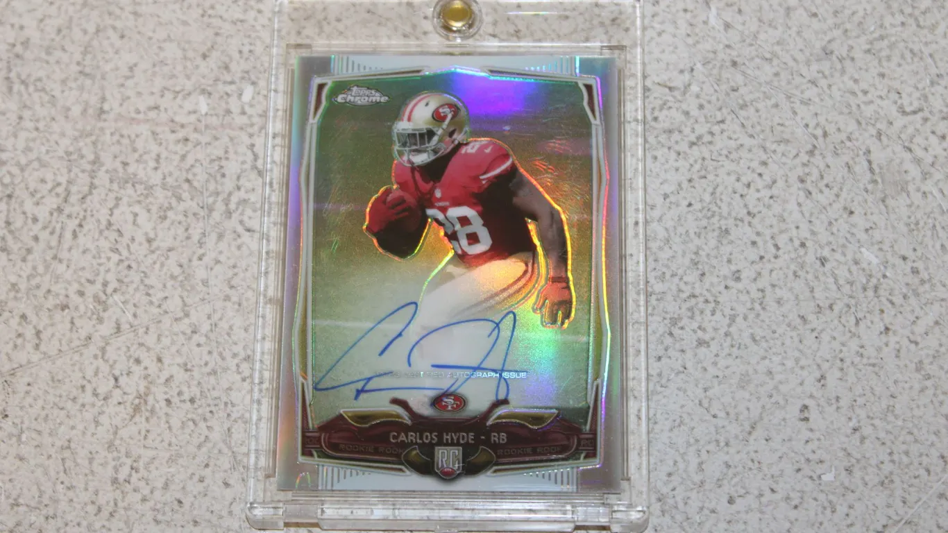 Carlos Hyde Autograph Card