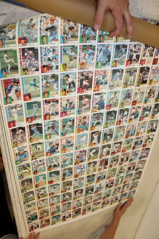 Baseball Card Uncut Sheet