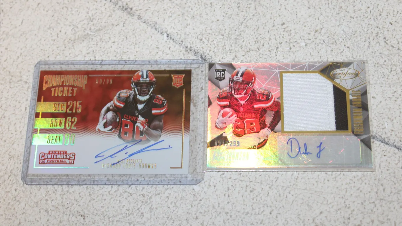 Browns Autograph Cards