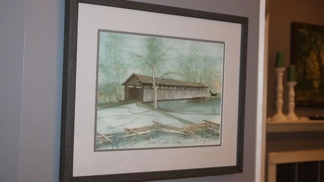P. Buckley Moss "Oldtown Covered Bridge" Print