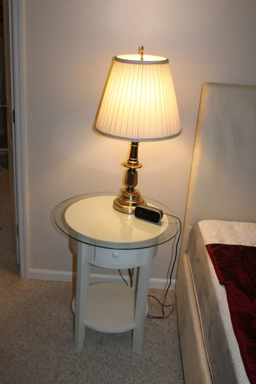 Table, Lamp & Clock