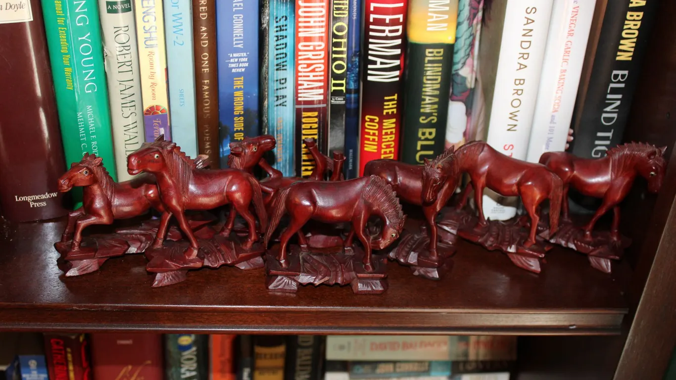 Carved Horse Figurines