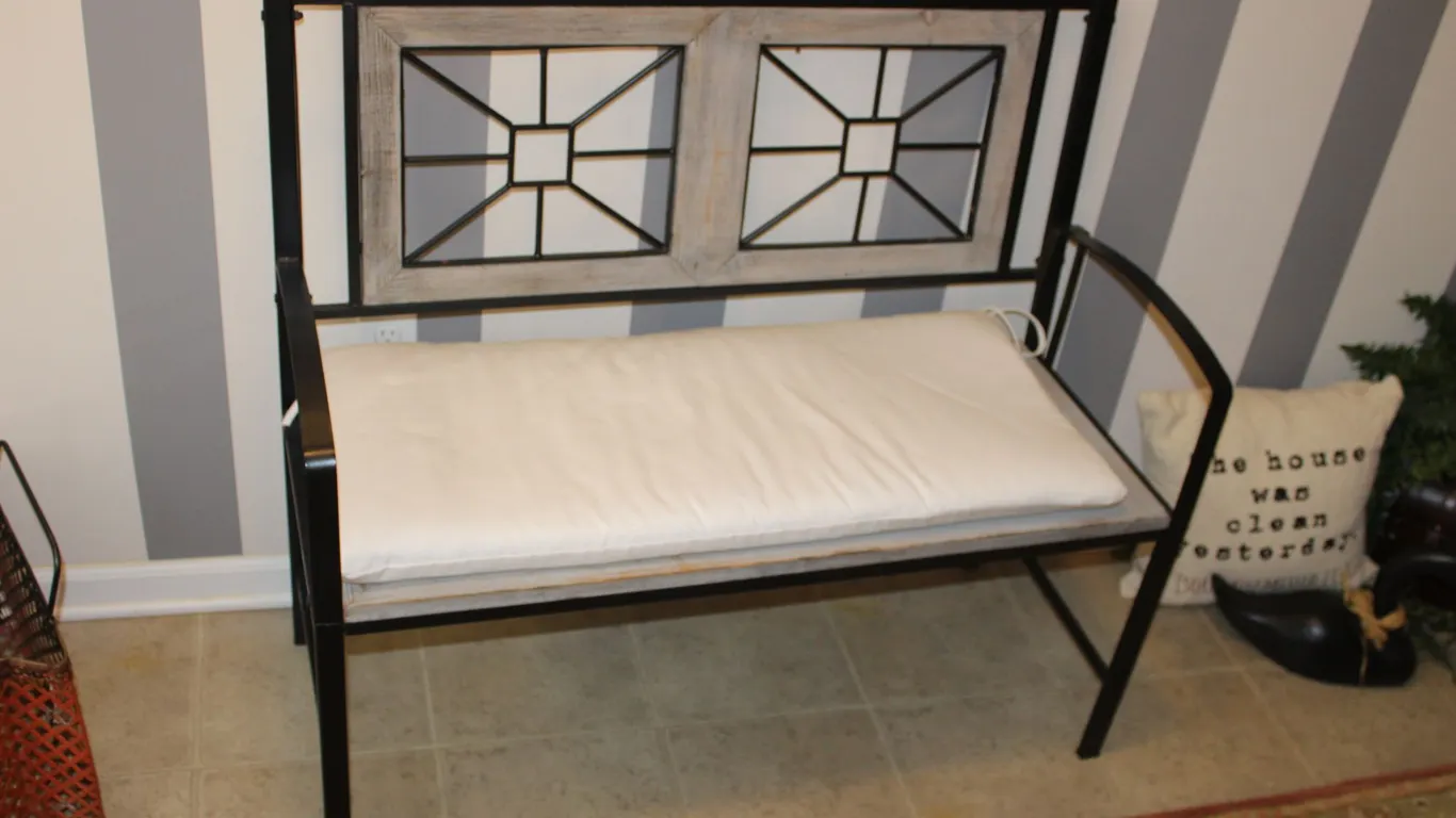 Metal Storage Bench