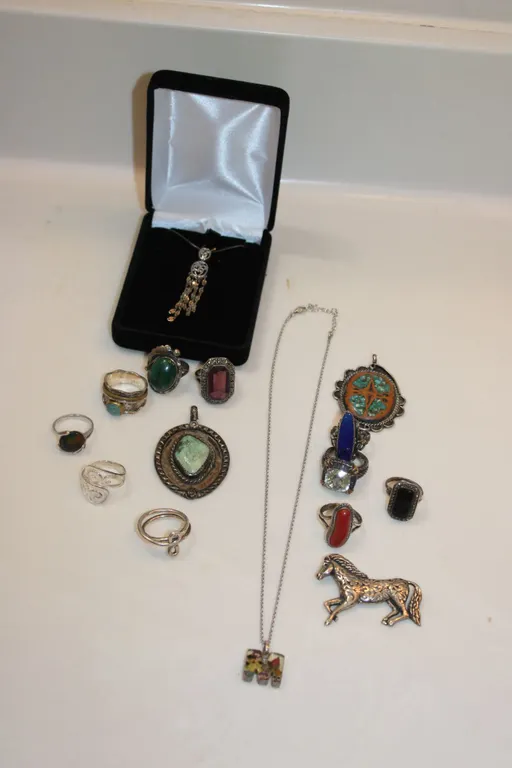 Sterling Silver & Stone Jewelry