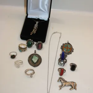 Sterling Silver & Stone Jewelry