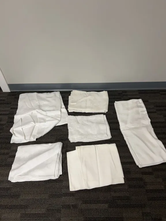 Vintage White Tablecloths and Linens Lot
