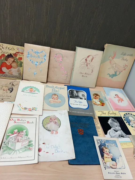 Extensive Collection of Early 20th Century Baby Memory Books, Diaries, and Souvenir Albums, c.1920s-