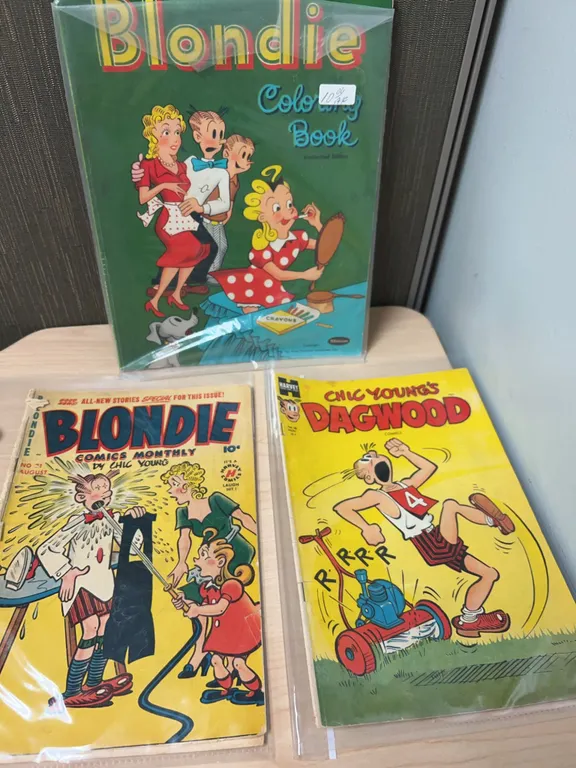 Blondie and Dagwood Comic Book Collection: Blondie Coloring Book, Blondie No. 21, Dagwood No. 36 (Ki