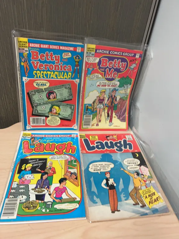 Four Archie Comics Group Issues: Betty Veronica Spectacular 526, Betty and Me 130, Laugh 381, Laugh