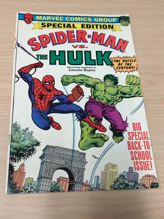 Marvel Comics Special Edition Spider-Man vs. The Hulk 1979 Columbus Dispatch Supplement Comic Book I