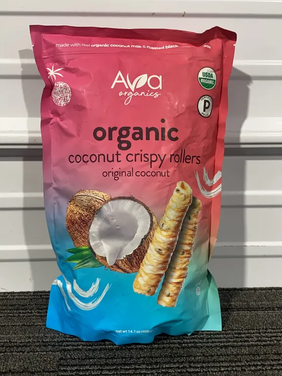 *NEW* Ava Organics Original Coconut Crispy Rollers - Best By: 7/2027
